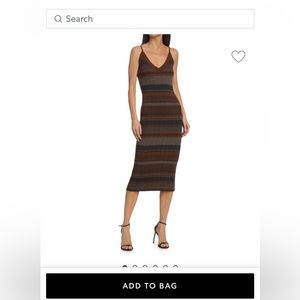 L’agence Sandi stripped knit dress